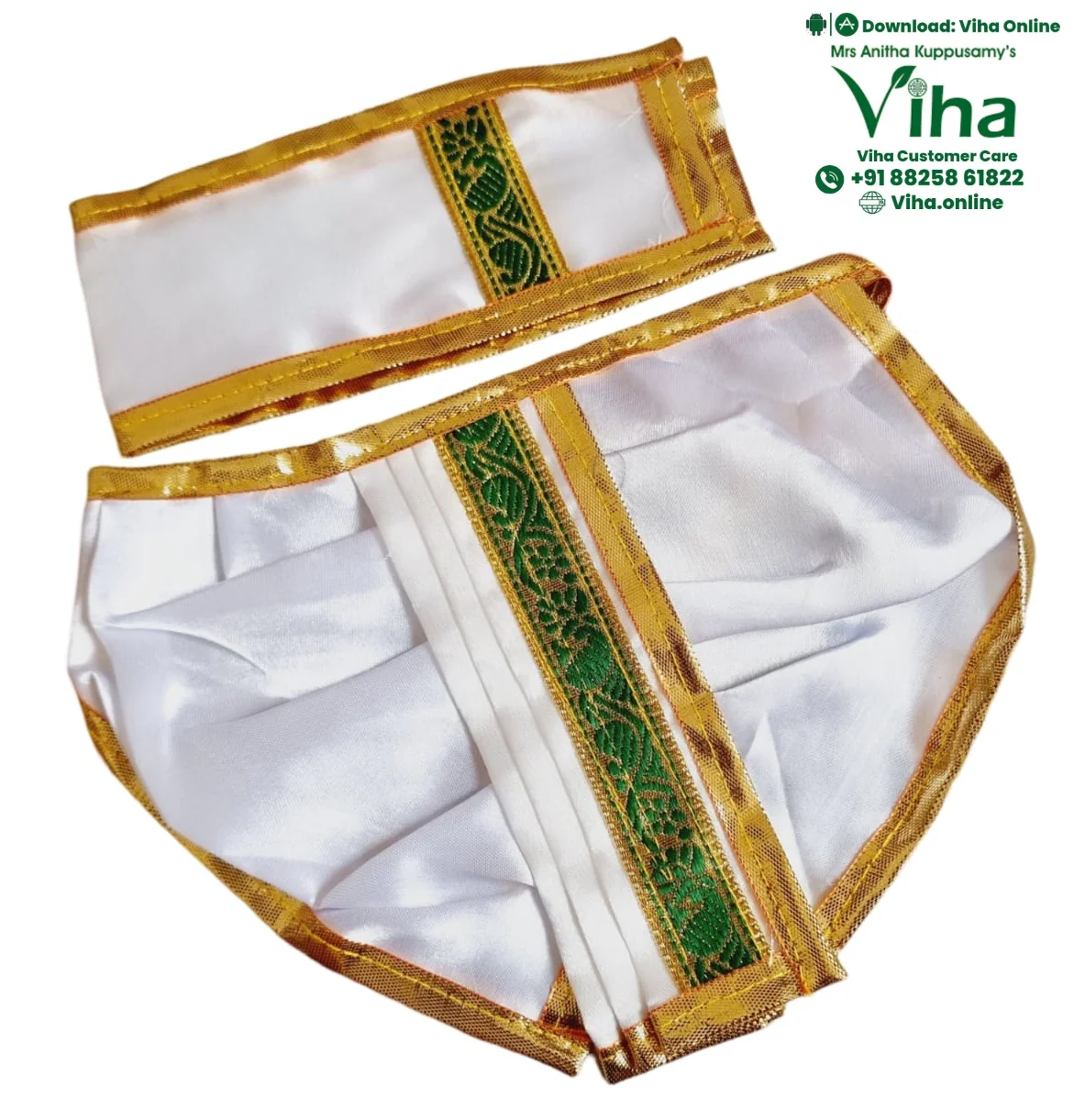 Ganesha Dhoti | Krishna Dhoti - 6" Inches - Image 10