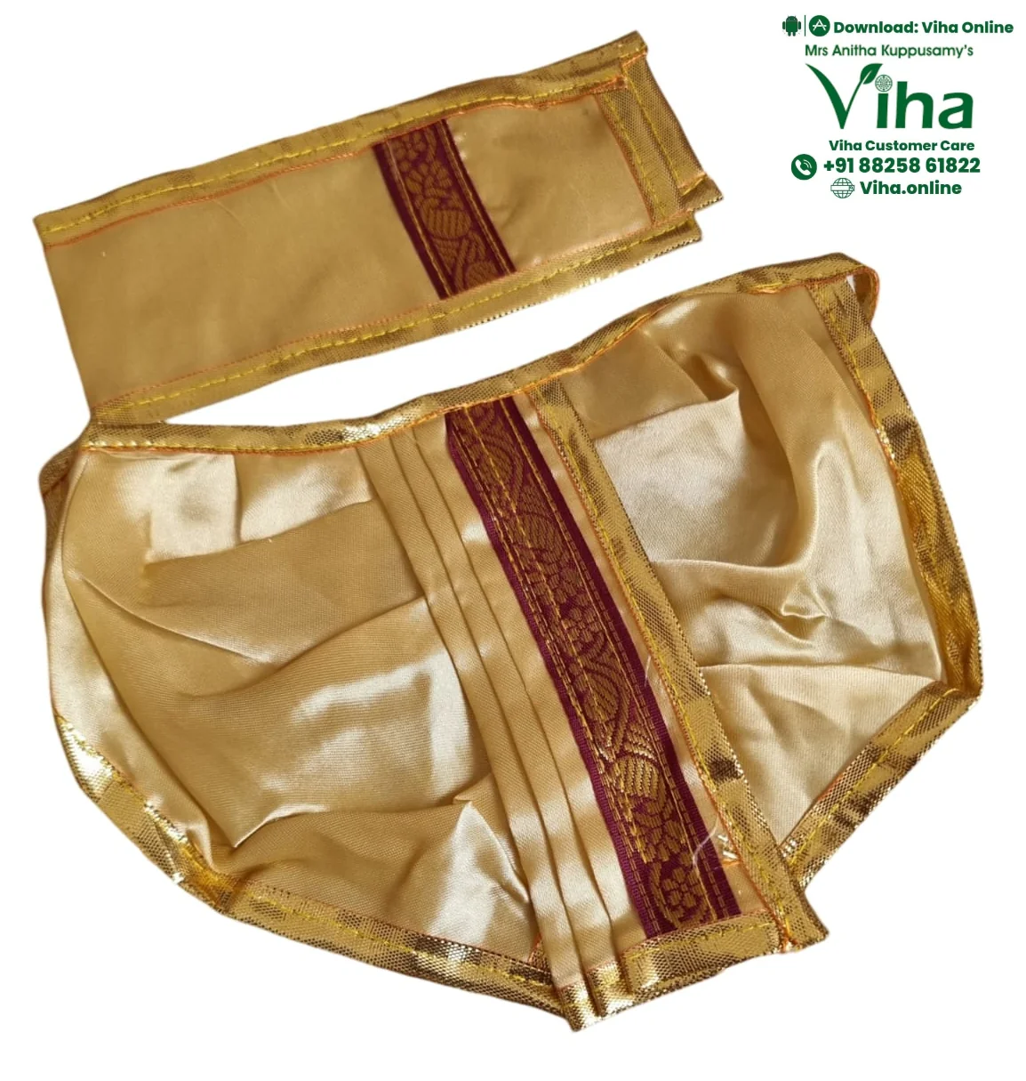 Ganesha Dhoti | Krishna Dhoti - 6" Inches - Image 14