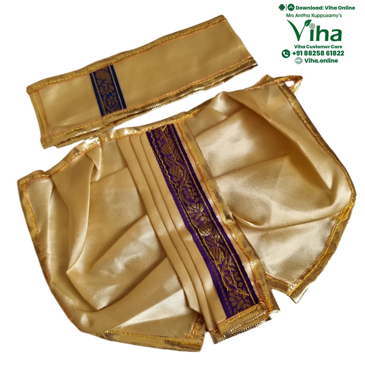 Ganesha Dhoti | Krishna Dhoti - 6" Inches - Image 19