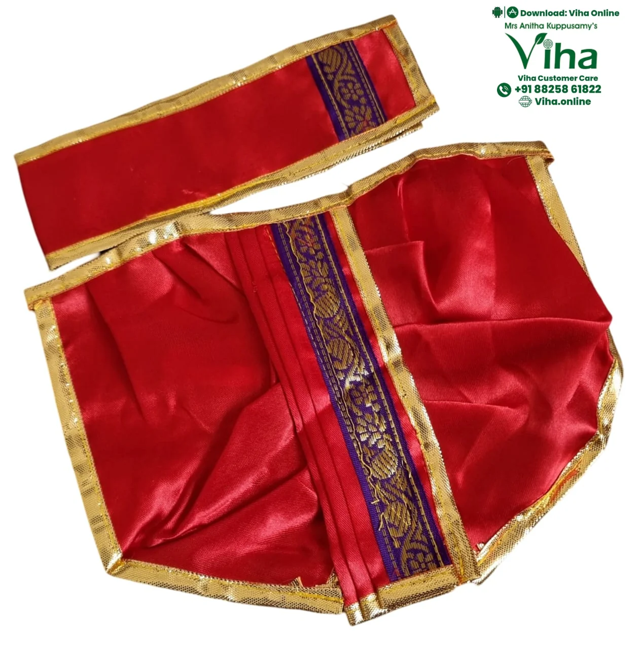 Ganesha Dhoti | Krishna Dhoti - 6" Inches - Image 7