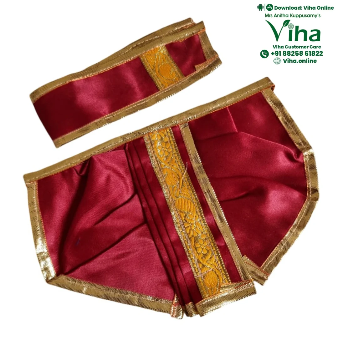 Ganesha Dhoti Set | Krishna Dhoti Set - 5"Inches - Image 5