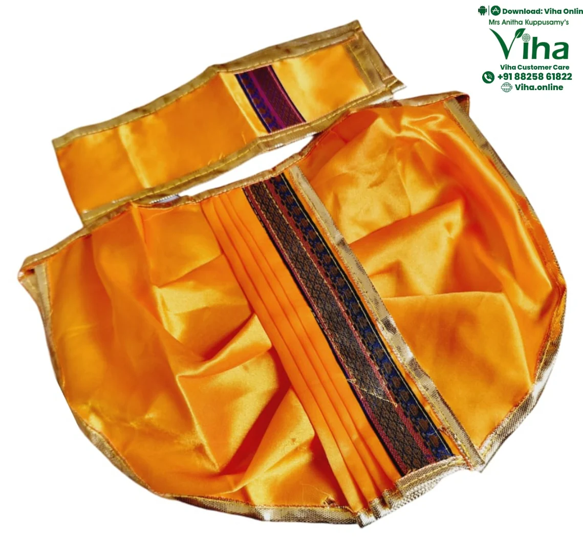 Ganesha Dhoti Set | Krishna Dhoti Set - 7"Inches - Image 10