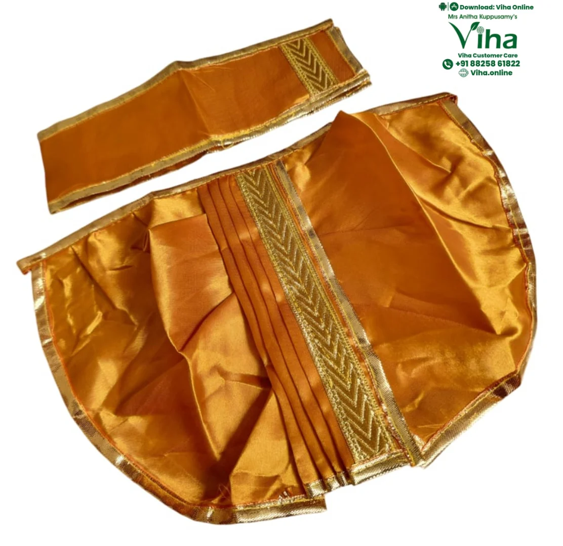 Ganesha Dhoti Set | Krishna Dhoti Set - 7"Inches - Image 13