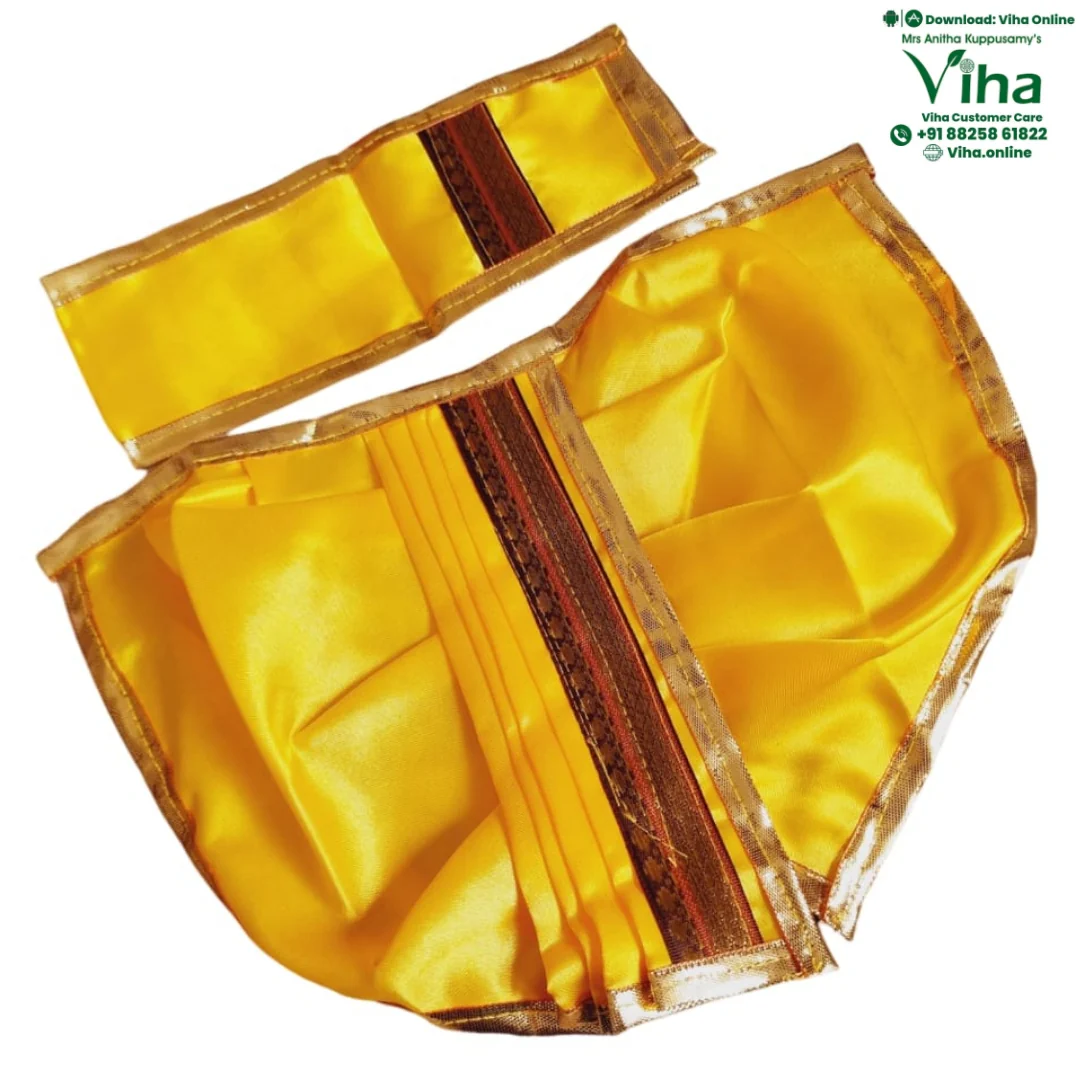 Ganesha Dhoti Set | Krishna Dhoti Set - 7"Inches - Image 14