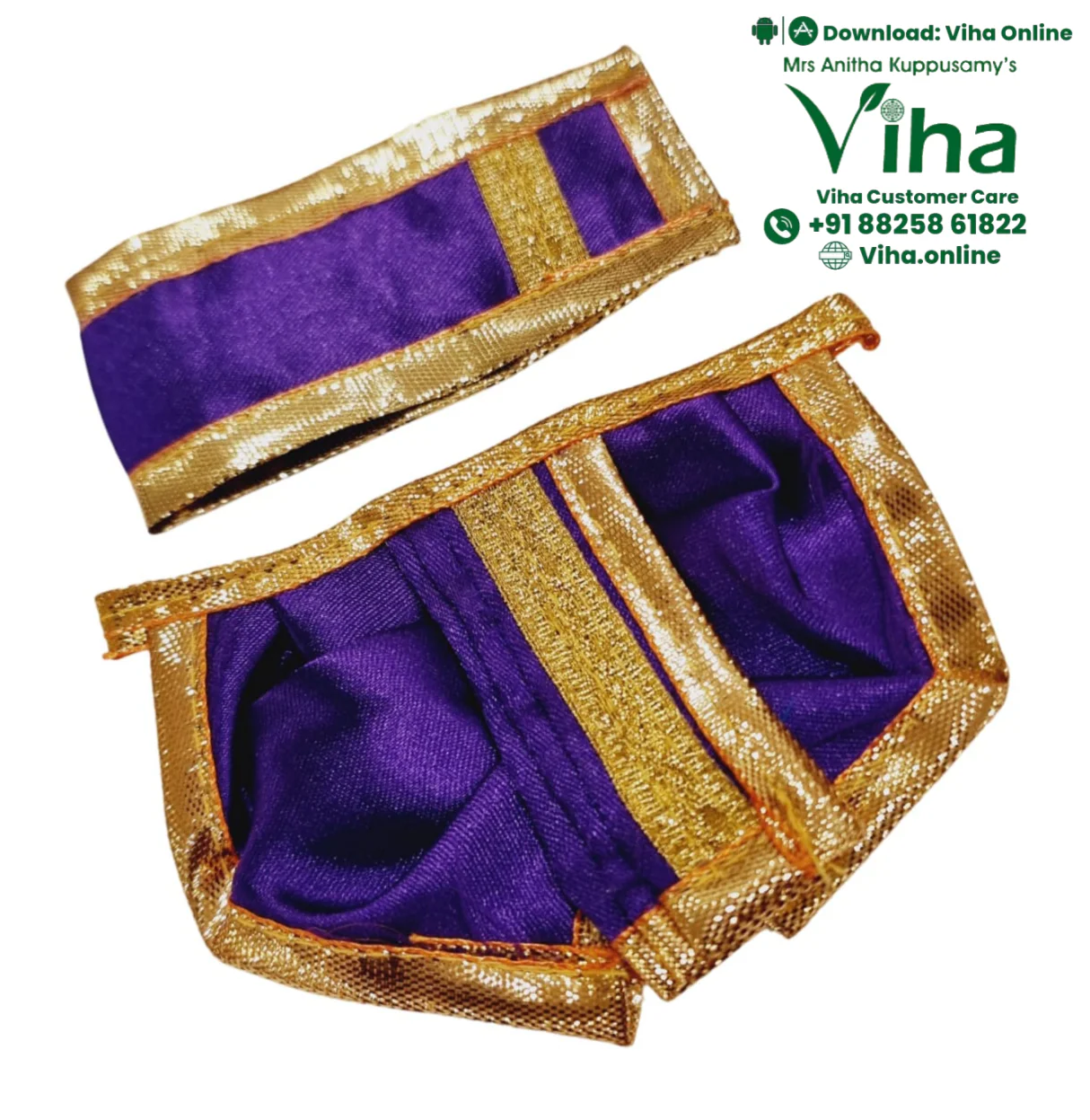 Ganesha & Krishna Dhoti - 2.5"Inches - Image 11