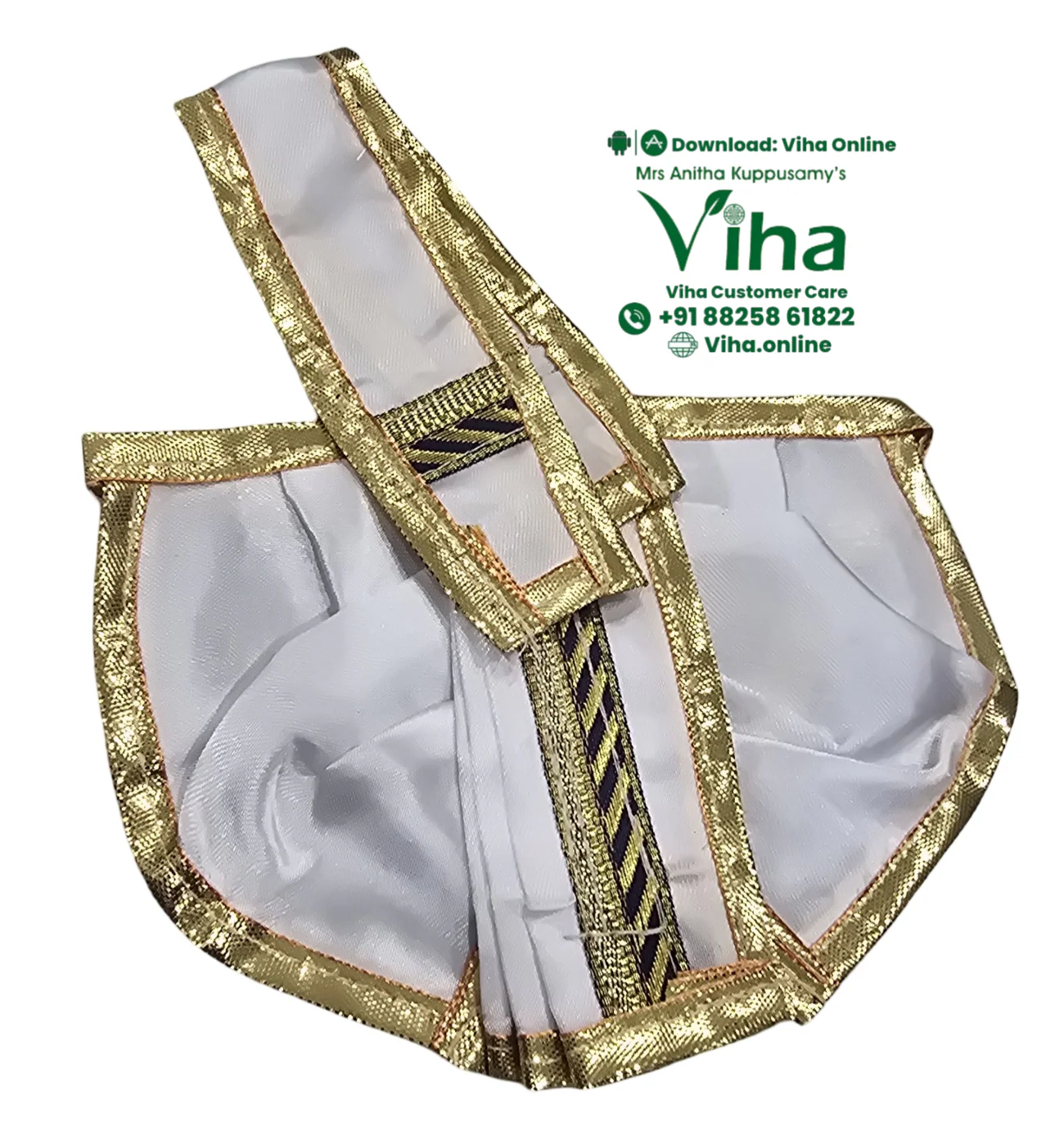 Ganesha & Krishna Dhoti - 4" Inches - Image 8