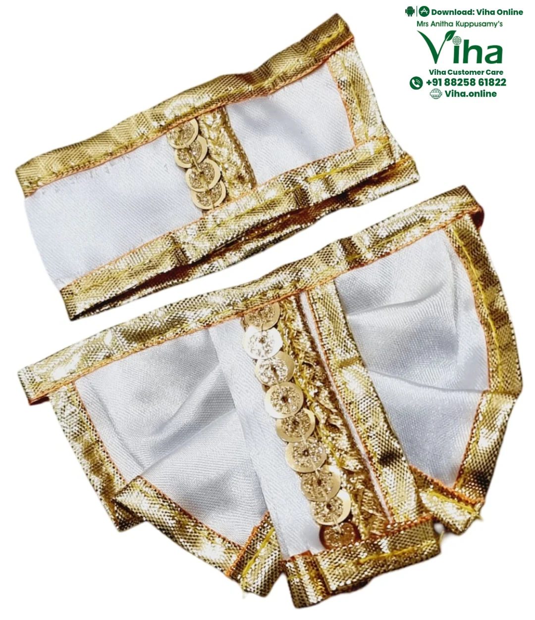 Ganesha | Krishna Dhoti Set - 3" Inches - Image 10