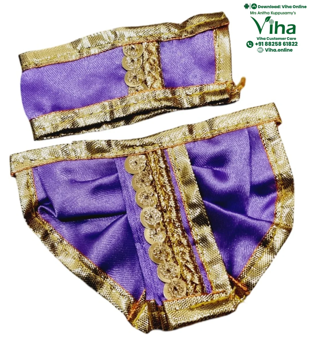 Ganesha | Krishna Dhoti Set - 3" Inches - Image 5