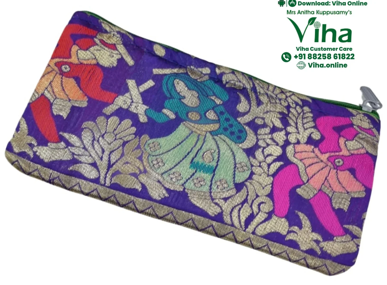 Rajasthani Cotton Silk Purse for Women - Image 10