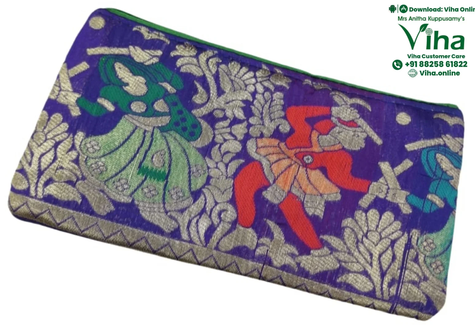 Rajasthani Cotton Silk Purse for Women - Image 12