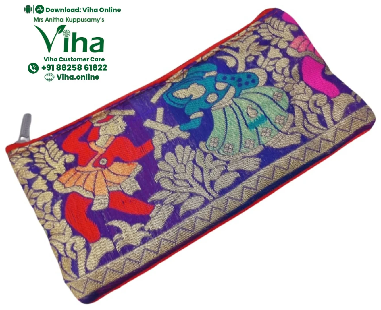 Rajasthani Cotton Silk Purse for Women - Image 3