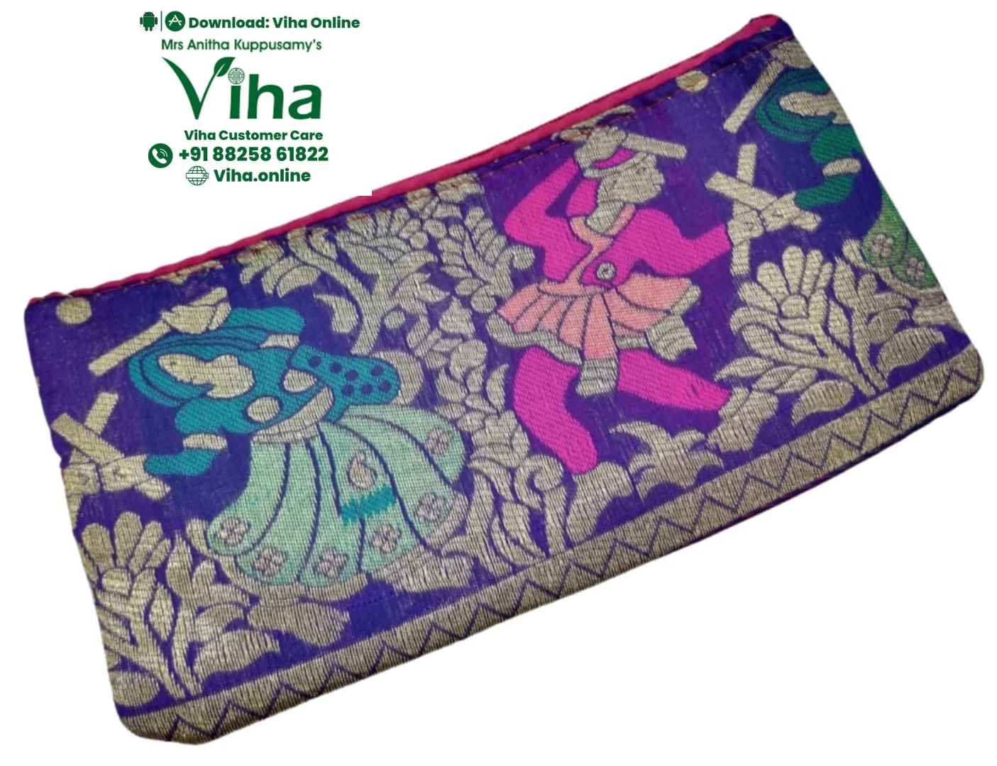 Rajasthani Cotton Silk Purse for Women - Image 3