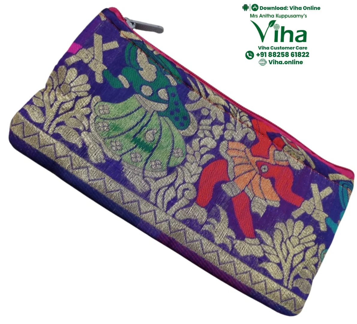 Rajasthani Cotton Silk Purse for Women - Image 4