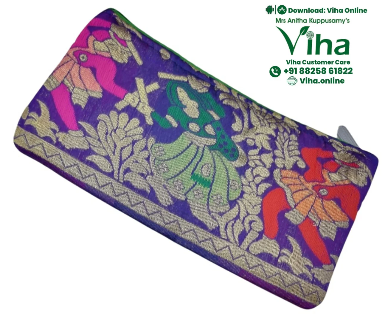 Rajasthani Cotton Silk Purse for Women - Image 9